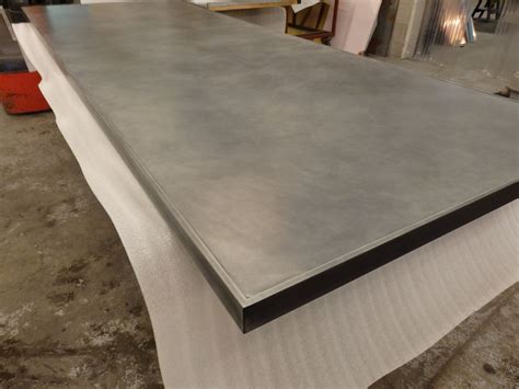 sheet metal table|zinc sheeting for table top.